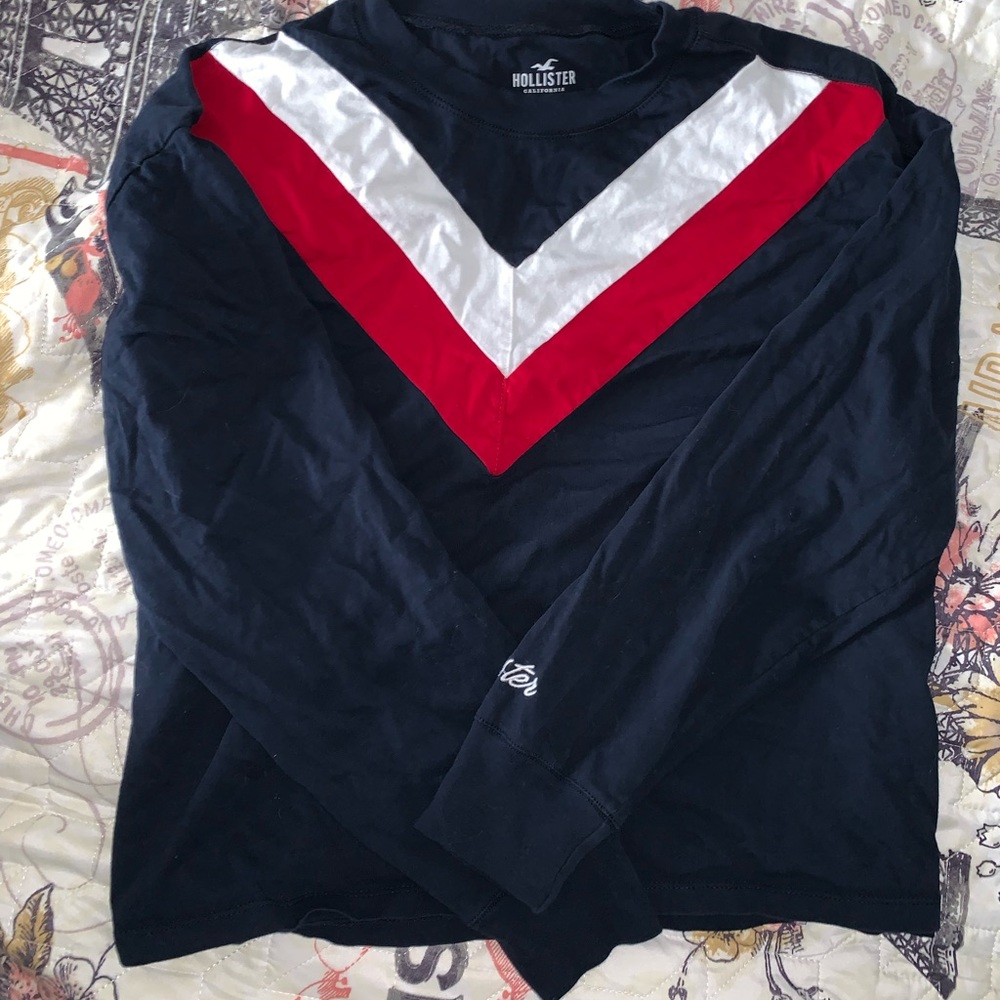 Hollister long sleeve boyfriend tee
